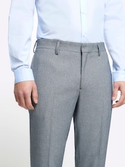 River Island Blue Skinny Fit Houndstooth Suit Trousers - Image 4 of 5