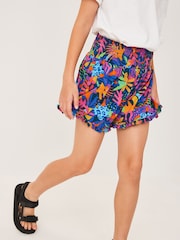 Pink/Blue Bright Tropical Print Super Soft Pretty Shorts (3-16yrs) - Image 1 of 7