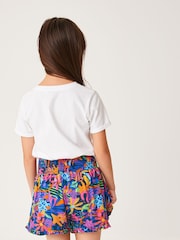 Pink/Blue Bright Tropical Print Super Soft Pretty Shorts (3-16yrs) - Image 3 of 7