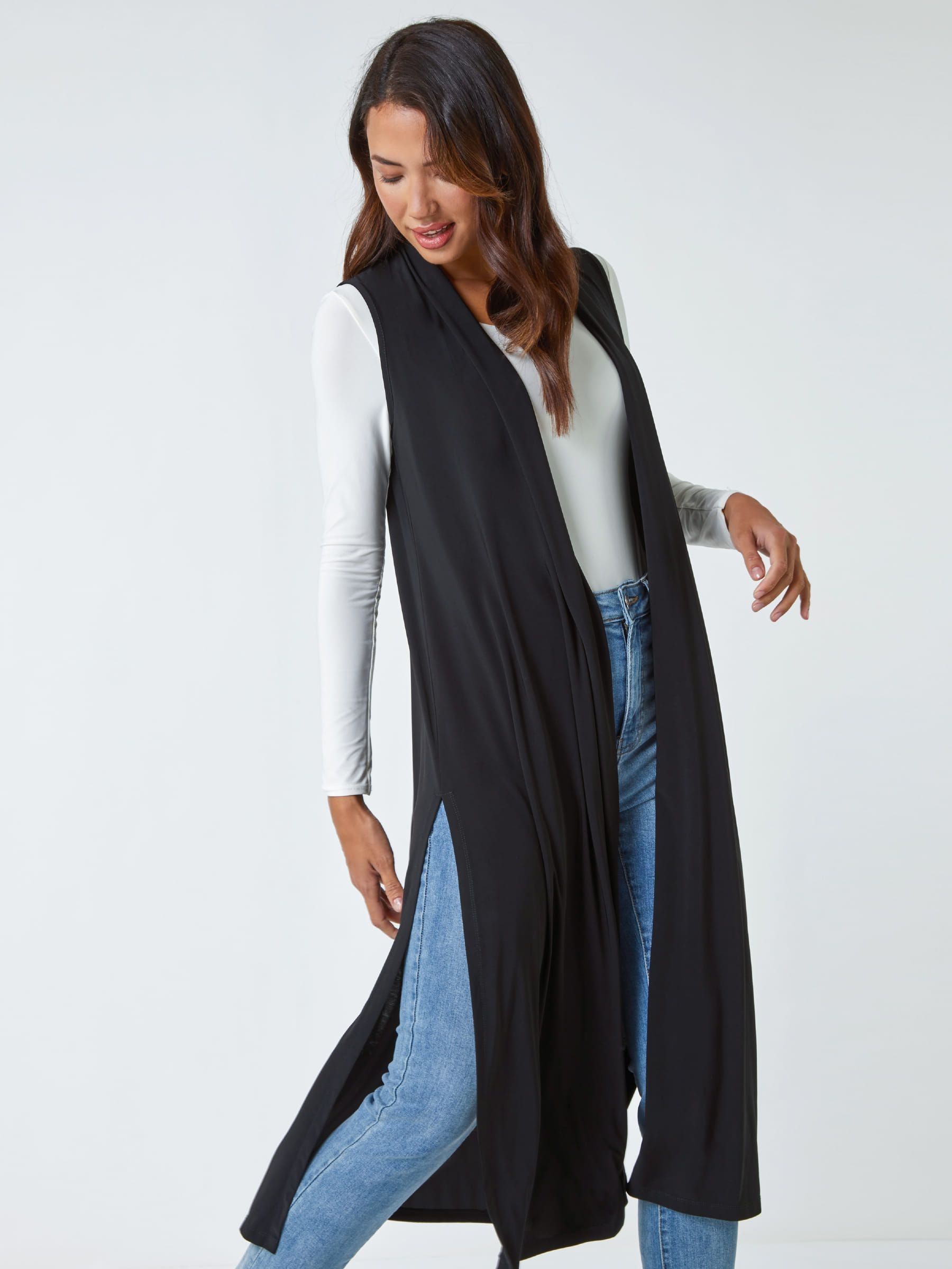 Next sleeveless cardigan deals