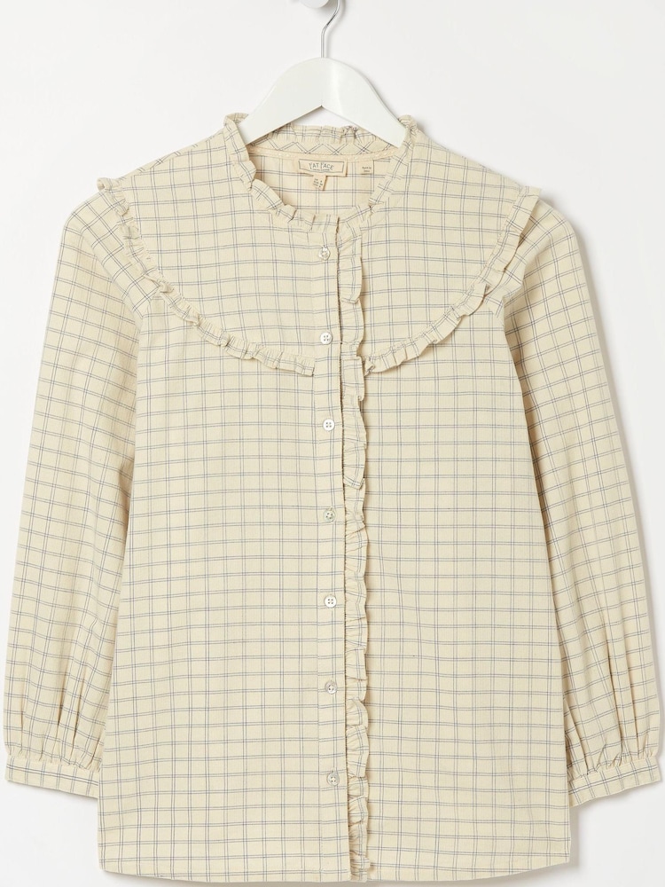 FatFace Natural Felicity Check Blouse - Image 5 of 5 FatFace Natural Felicity Check Blouse - Image 5 of 5