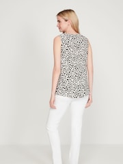 M&Co White Animal Print Shell Top - Image 2 of 6