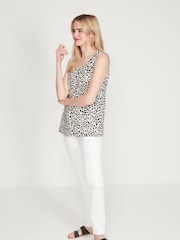 M&Co White Animal Print Shell Top - Image 5 of 6