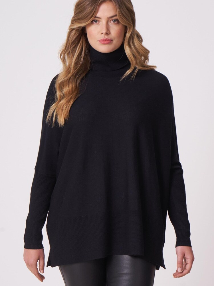 Repeat Cashmere Black Jumper - Image 1 of 4