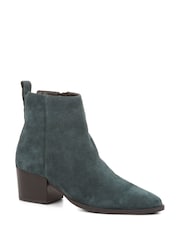 Jones Bootmaker Green Caileigh Suede Western Boots - Image 2 of 5