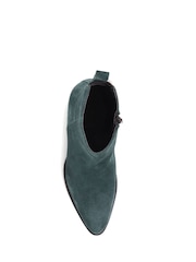 Jones Bootmaker Green Caileigh Suede Western Boots - Image 3 of 5