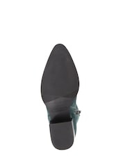Jones Bootmaker Green Caileigh Suede Western Boots - Image 4 of 5