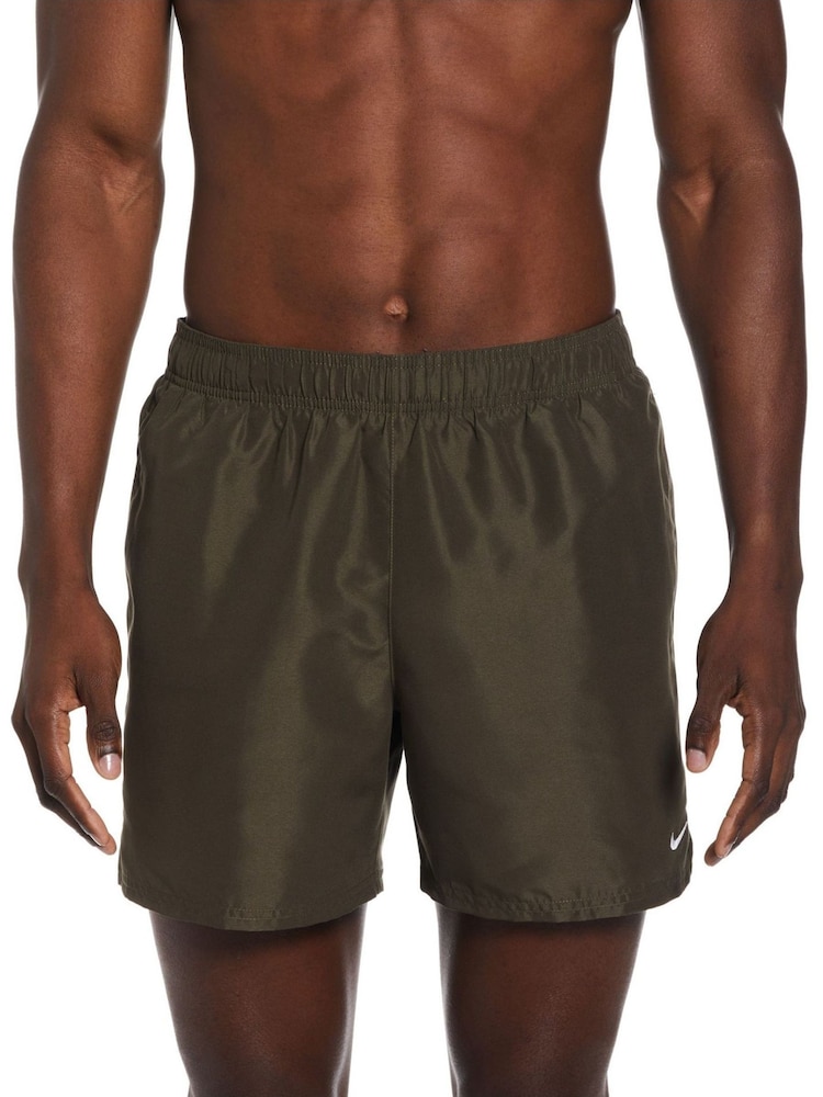 Nike Khaki Green 5 Inch Essential Volley Swim Shorts - Image 1 of 5