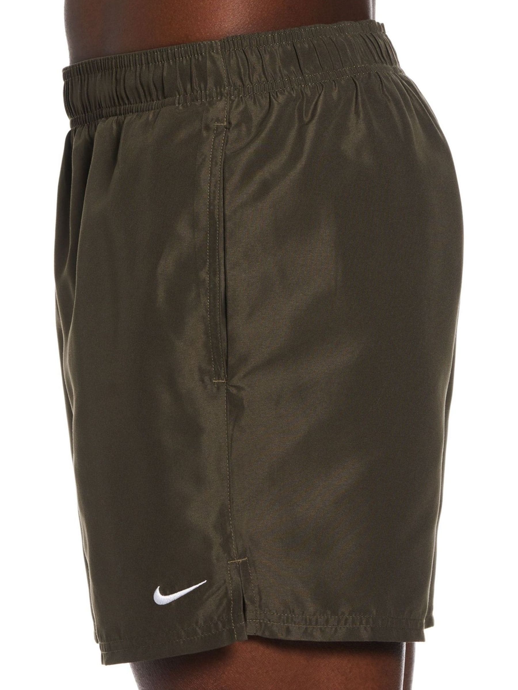 nike swimming 5inch volley shorts in khaki