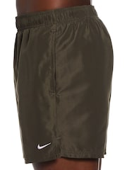 Nike Khaki Green 5 Inch Essential Volley Swim Shorts - Image 4 of 5
