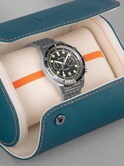 Accurist Dive Mens Silver Tone Stainless Steel Bracelet Chronograph Watch - Image 5 of 6