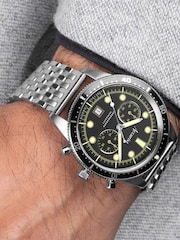 Accurist Dive Mens Silver Tone Stainless Steel Bracelet Chronograph Watch - Image 6 of 6