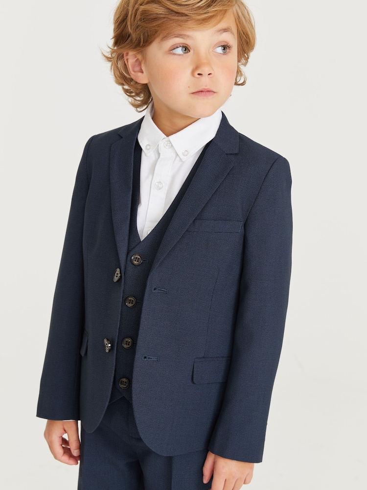 Marineblauw - Baker By Ted Baker kostuumjasje - Image 3 of 9