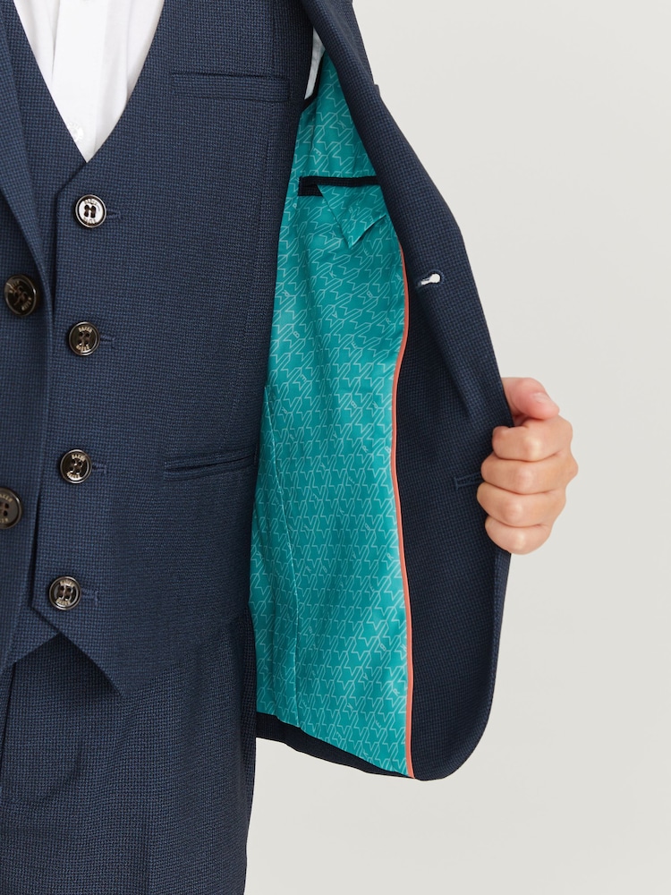 Marineblauw - Baker By Ted Baker kostuumjasje - Image 6 of 9