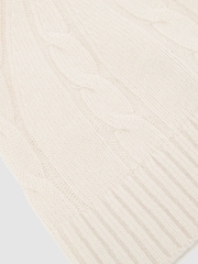 Reiss Rachel Wool-Blend Cable-Knit Beanie with Cashmere - Imagen 4 de 4