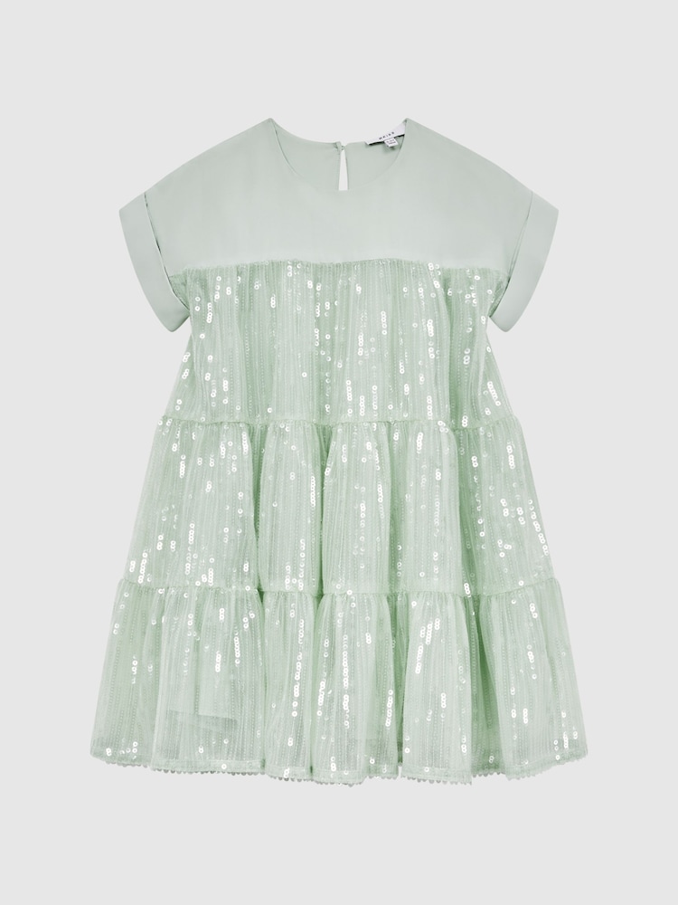 Reiss Sage Luci 4-9 yrs Sequin Tiered Dress - Image 2 of 6
