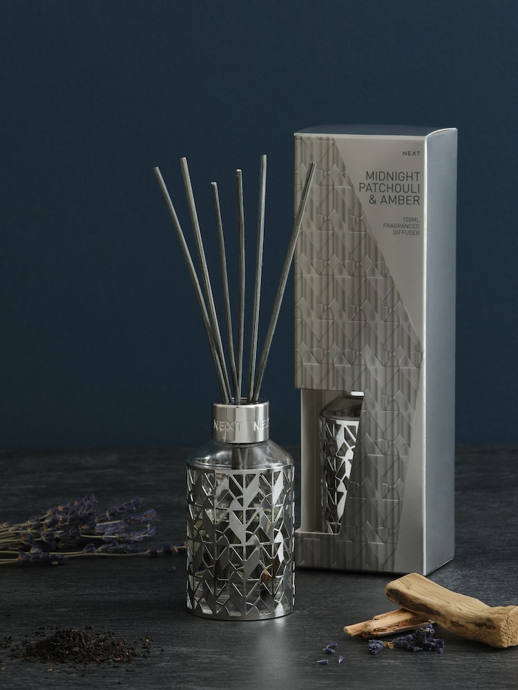 Midnight Patchouli & Amber 100ml Diffuser Refill Set - Image 1 of 5