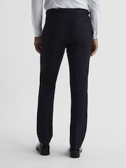 Marineblauw - Standaard afwerking - Reiss Poker smokingbroek met moderne pasvorm - Image 5 of 5