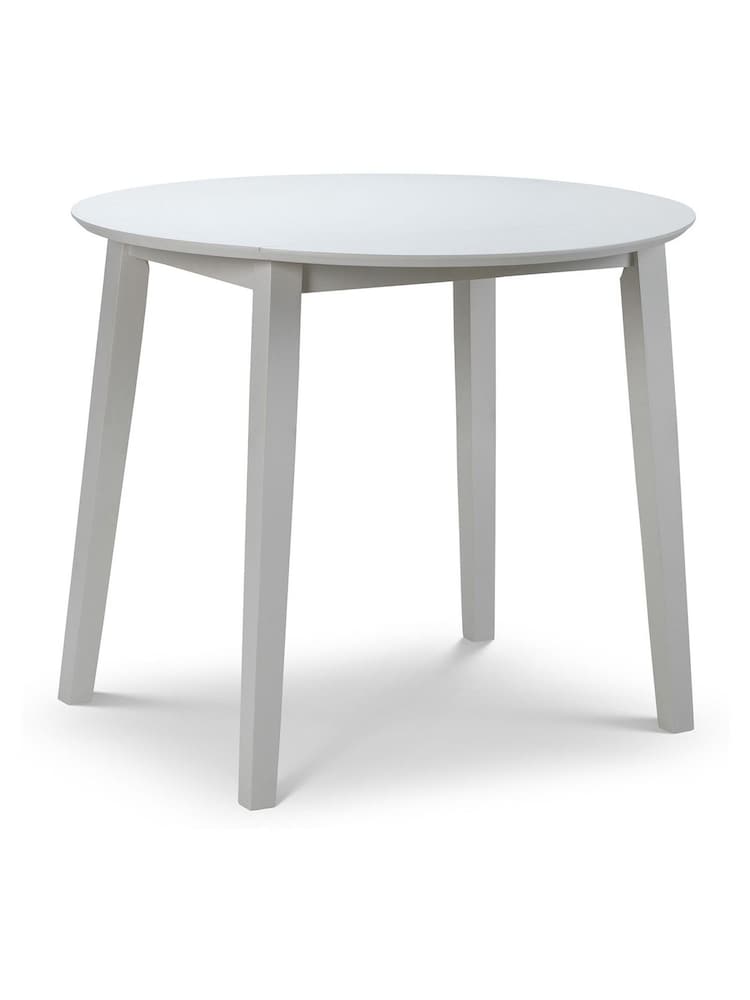Julian Bowen Grey Coast Double Drop Leaf Round 4 Seater Dining Set - Image 2 of 4