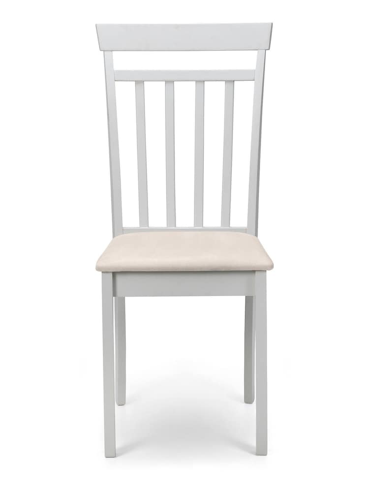Julian Bowen Grey Coast Double Drop Leaf Round 4 Seater Dining Set - Image 4 of 4