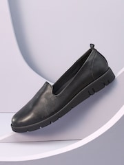 Schwarz - Forever Comfort® Lederslipper mit Motionflex - Bild 3 von 6