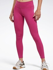 Reebok Pink Workout Ready Mesh Leggings - Image 1 of 4