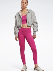 Reebok Pink Workout Ready Mesh Leggings - Image 3 of 4
