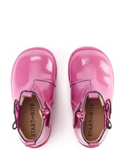 Start Rite Pink Wonderland Leather Zip Up Chelsea Boots - Image 4 of 6