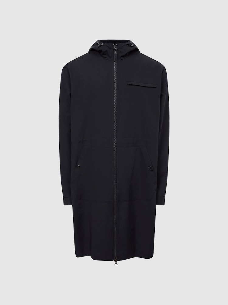 Reiss Black Sidahn Hooded Parker - Image 2 of 7