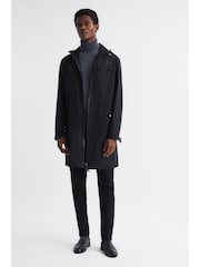 Reiss Black Sidahn Hooded Parker - Image 3 of 7