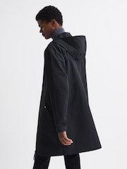 Reiss Black Sidahn Hooded Parker - Image 5 of 7