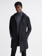 Reiss Black Sidahn Hooded Parker - Image 6 of 7