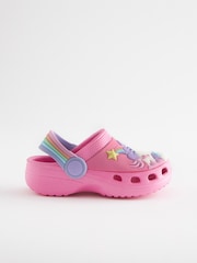 Pink Unicorn Clogs With Ankle Strap - Image 2 of 7