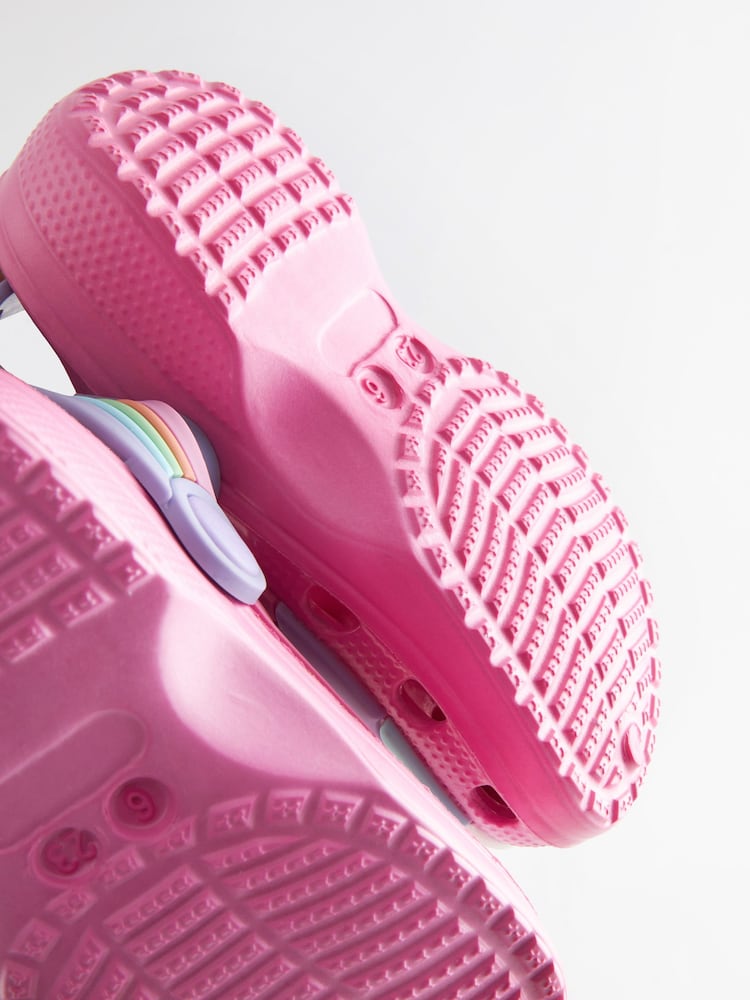 Pink Unicorn Clogs With Ankle Strap - Image 6 of 7