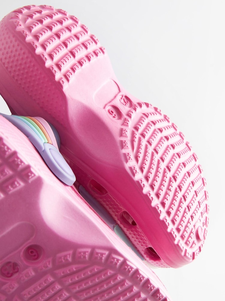 Pink Unicorn Clogs With Ankle Strap - Image 7 of 7