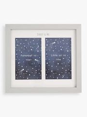 JoJo Maman Bébé Grey Daddy & Me Photo Frame - Image 1 of 2