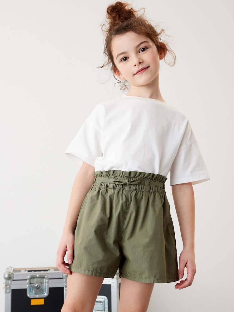 Khaki Green Parachute Cargo Shorts (3-16yrs) - Image 1 of 5