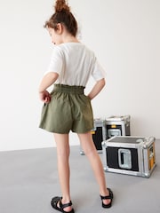 Khaki Green Parachute Cargo Shorts (3-16yrs) - Image 2 of 5