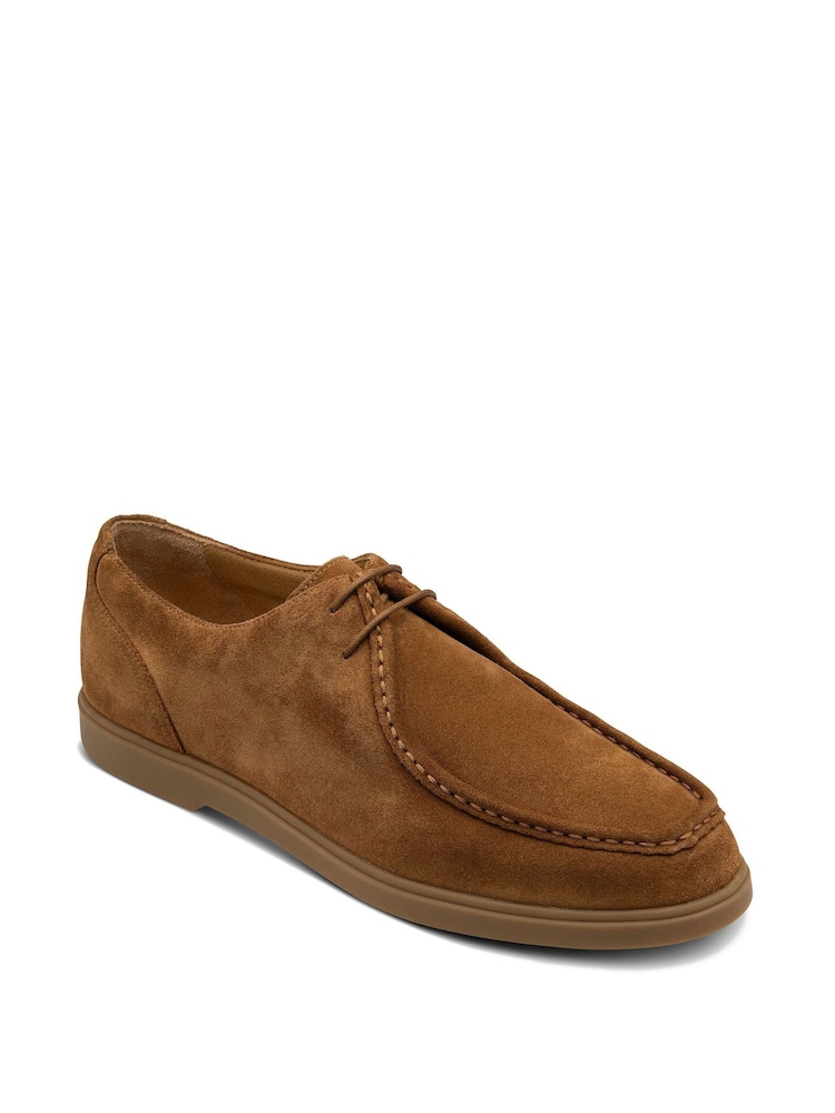 Loake Chestnut Arezzo Suede Shoes - Image 2 of 3