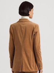 Lauren Ralph Lauren Nathee Crest Logo Camel Blazer - Image 2 of 7