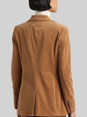 Lauren Ralph Lauren Nathee Crest Logo Camel Blazer - Image 4 of 7