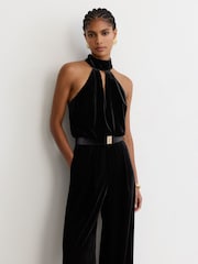 Reiss Black Jodie Jumpsuit - Image 3 of 8