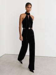 Reiss Black Jodie Jumpsuit - Image 7 of 8