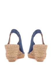 Jones Bootmaker Ladies Natural Rosanna Slingback Wedges - Image 4 of 6