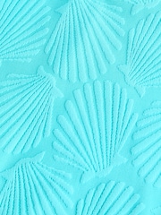 Blue Shell Textured Swimsuit (3-16yrs) - Image 6 of 6