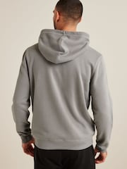 Pale Grey Zip Through Hoodie - Image 2 of 7