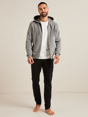 Pale Grey Zip Through Hoodie - Image 3 of 7