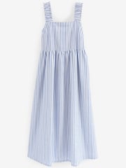 Blue Stripe Tie Back Midi Dress - Image 4 of 4