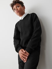 Clarks Black Long Sleeve School Knitted V-Neck Jumper - Image 7 of 9