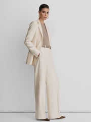 Atelier Satin Pinstripe Wide-Leg Trousers - Image 5 of 6